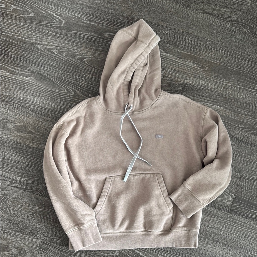 Beige Hoodie with Front Pocket